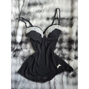 Gilligan & O'Malley Black Lingerie Dress - Size Small